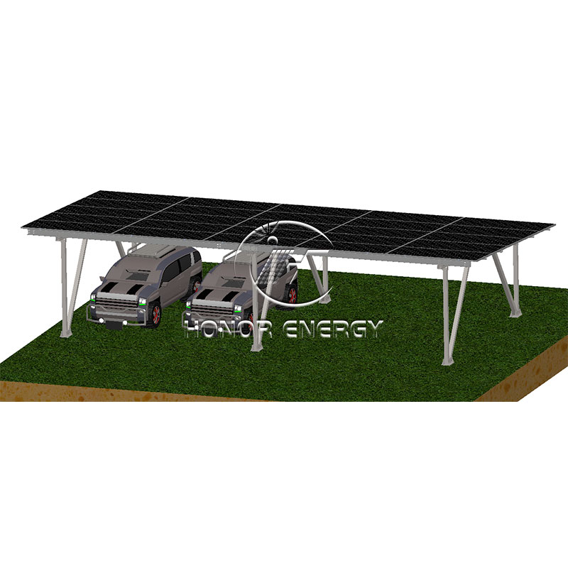 Acél w típusú napelemes carport tartó